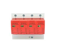 Circuit Breaker 1Pcs Surge Protector AC SPD80/100 Device Arrester Power Switch Individual Module 4P 40KA-80KA 60KA-100KA Color : 4P 385V AC Size : 60-100(40-80KA(Red))