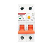 Circuit Breaker 2P 30mA Type AC A B RCBO RCCB MCB Electronic Residual Current Circuit Breaker Over Short Current Leakage Protection EV Charger(Type AC 30mA,63A)