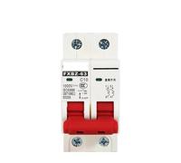 Circuit Breaker 2P DC 1000V Mini Circuit Breaker Overload Protection Switch 6A 10A 16A 20A 25A 32A 40A 50A 63A MCB for Solar Photovoltaic System(25A)