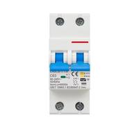 Circuit Breaker 2P WiFi Smart Circuit Breaker MCB Timer Relay Switch Remote Control AC 63A 16A Power-off(63A)