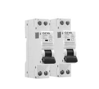 Circuit Breaker 2PCS GYM9N 6KA MCB 6A 10A 16A 20A 25A 32A 40A 220V AC Circuit Breaker C Curve B 1P+N(B Curve 2PCS,32A)