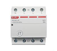 Circuit Breaker, 3-phase AC100-400V 63A 80A Wireless Circuit Breaker Smart Timer Switch Voice Remote Control For Home, Office(63A)