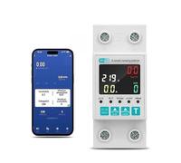 Circuit Breaker 63A 230V WiFi Smart Circuit Earth Leakage Over Under Voltage Protector Relay Device Switch Breaker Energy Power kWh Meter