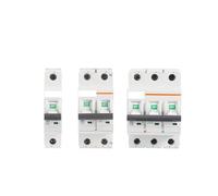 Circuit Breaker AC MCB Short Overload Protector 35mm Din Rail 1P 6-63A 220V 230V 50/60HZ(3p,16A)