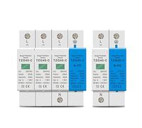Circuit Breaker AC SPD.DIN Rail 1P+NPE 3P+NPE 50ka T1 T2 385V 255V House Holding Surge Protector Protection Low Voltage Arrester Device Automatic switch (Size : 1P NPE)