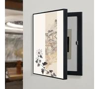 Circuit Breaker Box Cover Decorative, Fuse Box Covers Hide Electric Meter Boxes, Electric Panel Cover Decorative Reusable Detachable Panel(Style I,19.7x27.6in)