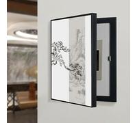 Circuit Breaker Box Cover Decorative, Fuse Box Covers Hide Electric Meter Boxes, Electric Panel Cover Decorative Reusable Detachable Panel(Style I,19.7x27.6in)