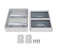 Circuit Breaker Box Transparent Cover Open Mounted 24 Way Distribution Protection Box