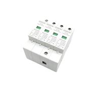 Circuit Breaker,DIN Rail MCB AC SPD 1P 2P 3P 4P 20-100 KA 220V 385V House Lightning Protector Protective Low-voltage Arrester Device OEM Factory(4P,60KA)
