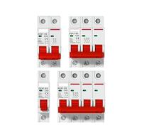 Circuit Breaker DZ47 1P 2P 3P 4P 3A-63A AC 230V 400V C Type Mini Circuit Breaker MCB Short Overload Protector Din Rail Mount Breaking Capacity(3P,16A)
