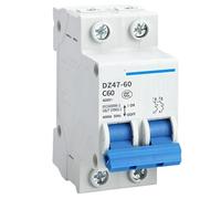 Circuit Breaker DZ47-60 1P 2P 3P 4P 1A, 2A, 3A, 4A, 5A, 6A, 10A, 16A, 20A, 25A, 32A, 40A, 50A, 60A, 125A, 80A, 100A(2P,50A)