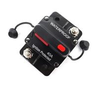 Circuit Breaker Fuse Holder Switch 30A-300A High Current 12V-48V Automatic Protection Can Be Restored for RV Yacht Stereo(100A)