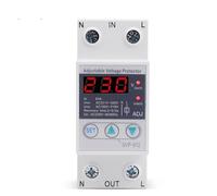 Circuit Breaker House 230VAC 40A 63A 80A Adjustable Over and Under Value Automatic High and Low Voltage Relay 1Pcs(63A LCD)