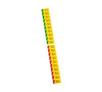 Circuit Breaker Label Sticker Weight Stickers for Gym Workout Sporting Goods 3.2cmx1.2cm 5 to 100kg, 3.2x1.2cm