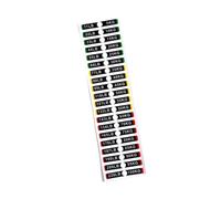 Circuit Breaker Label Sticker Weight Stickers for Gym Workout Sporting Goods 6.9cmx1.05cm 5 to100kg, 6.9x1.05cm