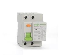 Circuit Breaker Mcb, 2P 4P 63 Type B 10KA RCCB DC RCD 230V 400V 30mA Residual Current Circuit Breaker For Electric Vehicle Charging Pile(2 Pole 30 mA,25A)