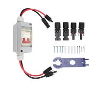 Circuit Breaker MCB 2P DC 500V 32A Disconnect Switch with IP65 Waterproof Distribution Box with Cable and PV