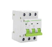 Circuit Breaker Mcb, Type D AC 3 Pole 10A 16A 20A 25A 32A 40A 50A 400V Circuit Breaker 3p Switch 50/60HZ MCB DIN Rail Mount Overload Protection(D32)