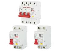 Circuit Breaker Mini Circuit Breaker MCB 1P 2P 3P 4P DZ47 10-63A AC 230V 400V Over Short Current Leakage Protection Din Rail Mounting(3P,20A)