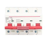 Circuit Breaker Miniature Air Switch D Type Industrial Supplies DZ47 125 100A 4P Plastic Electrical Safety Protection for Terminal Power Distribution