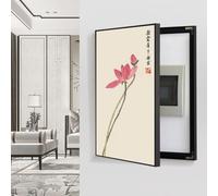 Circuit Breaker Panels Cover Decoration, Wall Mounted Electrical Panel Cover, Indoor Vertical Circuit Boxes Switch Wall Painting, Highly Transparent Crystal Film & PS Black Frame(A,50 * 70cm)