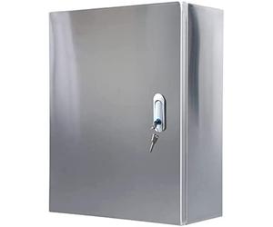 Circuit Breaker Panels Weatherproof Stainless Steel Durable Outdoor/Indoor Power Distribution Cabinet with Mounting Plate (500x200x700MM) Secure Junction Enclosure for El