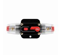 Circuit Breaker Reset Fuseholder Alloy Material High Temperature Resistant Auto Audio Protection for Car Boat Marine 12 24V 50A 60A 80A 100A 1pc (100A)