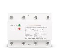 Circuit Breaker Three Phase 4 Wires 380V 60A 125A DIN Rail Automatic Recovery Over Under Voltage Protector Voltage Relay Device 1Pcs(60A)