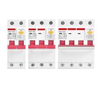 Circuit Breaker Three-Phase RCD 3P 4P Leakage Protector 15mA 30mA RCBO 20A 25A 40A 80amp 230 400V Volt Automatic Trip Narrow 1Pcs Color :3P Size:20(1,50A 30MA)