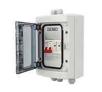 Circuit Breaker Transparent Cover 500V DC Disconnect Switch Over Voltage Protection PC for Solar System Automatic switch (Size : 40A)
