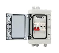 Circuit Breaker Transparent Cover 500V DC Disconnect Switch Over Voltage Protection PC for Solar System Automatic switch (Size : 32A)