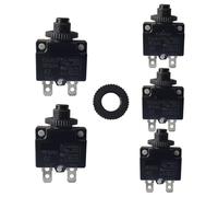 Circuit breaker88 Series Plastic Nut Resettable Thermal Motor Protection Circuit Breaker 5Pcs (Size : 30A)(3A)