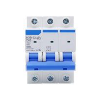 Circuit breakerNXB-63 3P Type D Miniature Circuit Breaker 6kA 380V 400 V 415V 1A 2A 3A 4A 6A 10A 16A 20A 25A 32A 40A 50A 63A 1Pcs (Size : 3P, Color : 1A)(6A)