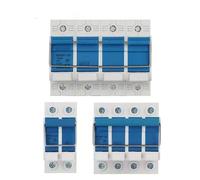 Circuit breakerPhotovoltaic Grid-Connected Hand-Pull Isolation Switch 2p 4p 63a 100a125a Knife Gate Circuit Breaker 1Pcs (Size : 2P, Color : 63A)(100a,4P)