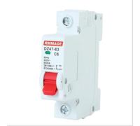 Circuit Breakers Safety Miniature Household Air Switch Ac220v-400v DZ47 1p 2p 3P 4P 6A 10A 16A 20A 25A 32A 40A 50A 63A 125A Circuit Breaker(1,63A)