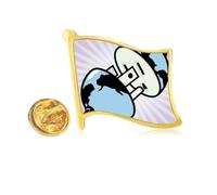 Circuit Diagram Pattern Socket Plug Golden Metal Flag Lapel Pin Badge