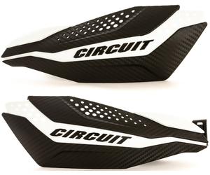 Circuit Equipment DAKAR Hand Guard, white-carbon