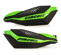 CIRCUIT Equipment PM038-2D7 Dakar Hand Guards - Black/Green