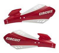 Hand Guards Circuit SX Two-Component White-Red for Moto Spare Parts