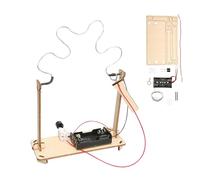 Circuit Experiment Kit - Wood 14x6x12cm | Kids Physics STEM Science Electrical Circuit Learning Toy | Playset Hands On Educational Project Kit Creativity Engineering School Home Experiment Use