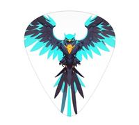 Circuit Hawk Emblem Printed pick set - 12 pieces, thin, medium and thick guitar picks, suitable for guitar, bass, electric guitar and ukulele