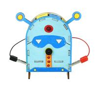 Circuit Inspection Robot 3D Wooden Puzzle,for Steam Science Experiment Craft,Encourages Creativity Imagination,Learning Scientific Principles