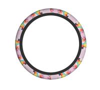Circuit Parrot Patterned steering wheel cover elastic steering wheel cover soft and breathable suitable for cars trucks and cars