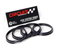 Circuit Performance 73.1mm OD to 63.4mm ID Black Plastic Polycarbonate Hub Centric Rings