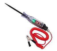 Circuit Tester - 3-70v Dc Car Truck Voltage Tester with LED Digital Test Light Retractable Spring Wire and Crocodile Clip - Battery Probe Pen for Automotive, Fuse, Wiring Circuit Checking