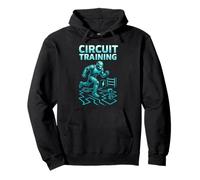 Circuit Training Robot - Sci Fi Gym Fitness Nerd Workout Pullover Hoodie