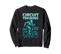 Circuit Training Robot - Sci Fi Gym Fitness Nerd Workout Sweatshirt