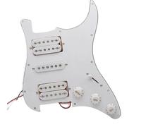 Circuits Electric Guitar Pickguard HSH Loaded Prewired Scratchplate Assembly Black White Yellow(5)