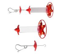 Circular ABS Hummingbird Feeder with Refill Design Perfect for Balcony or Backyard Bird Watching Decorative Hummingbird Feeder