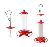 Circular ABS Hummingbird Feeder with Refill Design Perfect for Balcony or Backyard Bird Watching Stainless Steel Bird Feeder